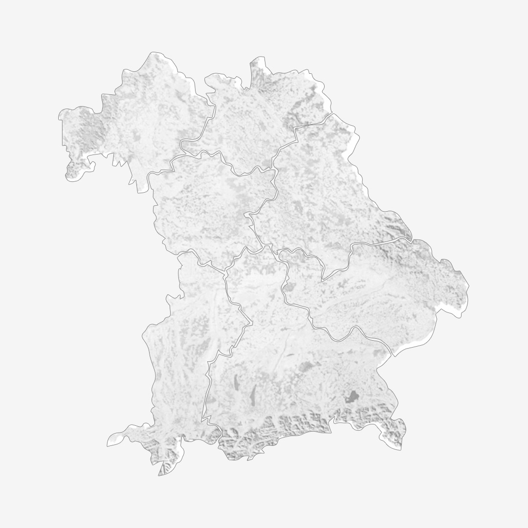 Landkarte Bayern